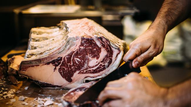 Ideally, choose a beef cut that’s been aged for at least six to eight weeks