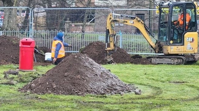 The excavation work is likely to continue until at least the middle of February. Picture: Mark Mather