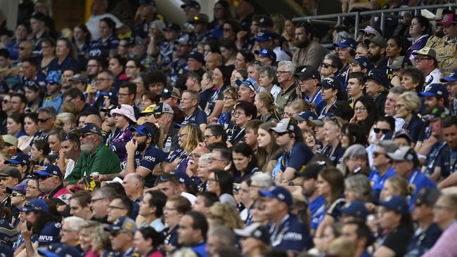 A general view of the crowd is seen during the round four NRL match between North Queensland Cowboys and Gold Coast Titans at Qld Country Bank Stadium on March 25, 2023 in Townsville, Australia. (Photo by Ian Hitchcock/Getty Images)