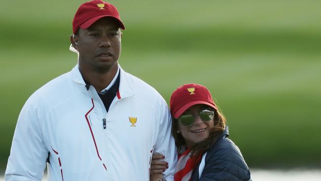 Tiger Woods and Erica Herman in happier times. Picture: Getty Images