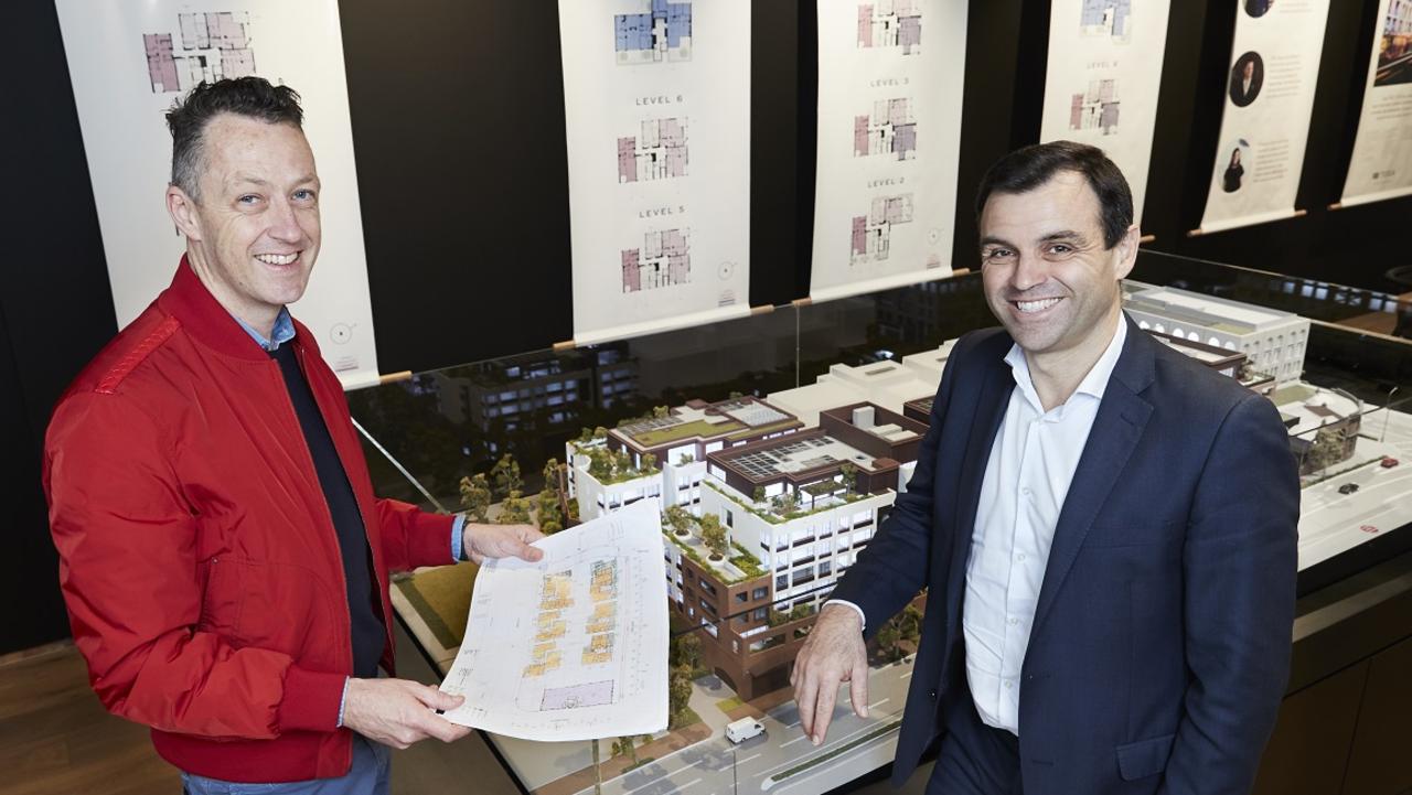 Architect and urban planner Adam Haddow (left) of SJB Architects and Fabrizio Perilli CEO of TOGA. Picture: supplied