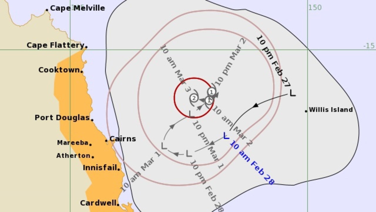 Qld Weather Cyclone Niran 200mm Falls Predicted In North Queensland The Courier Mail