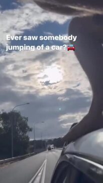 ‘Sketchy’: Daredevil jumps from moving car off of bridge