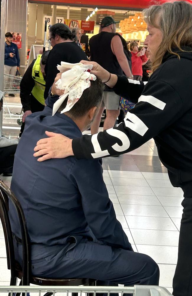 The man was allegedly hit on the head with a bottle. Picture: Supplied