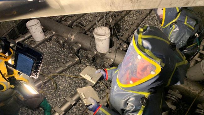 Essential maintenance works being undertaken at Hobart Nyrstar zinc smelter.