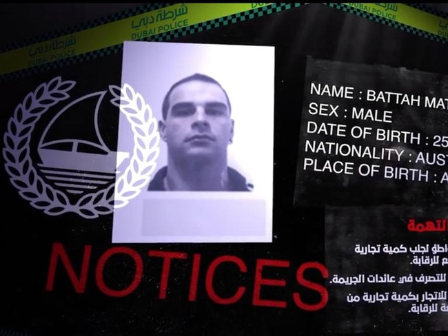 Australian Matthew John Battah. Picture: Dubai Police