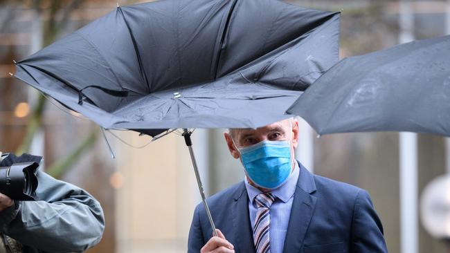 Chris Dawson leaving the NSW Supreme Court. Picture: NCA NewsWire / James Gourley