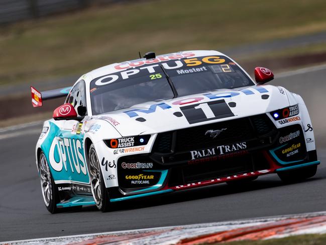Chaz Mostert driver of the #25 Mobil1 Optus Racing Ford Mustang GT during the ITM Taupo Super400, part of the 2024 Supercars Championship Series at Hidden Valley Raceway, on April 19, 2024 in Taupo, New Zealand. (Photo by Daniel Kalisz/Getty Images)