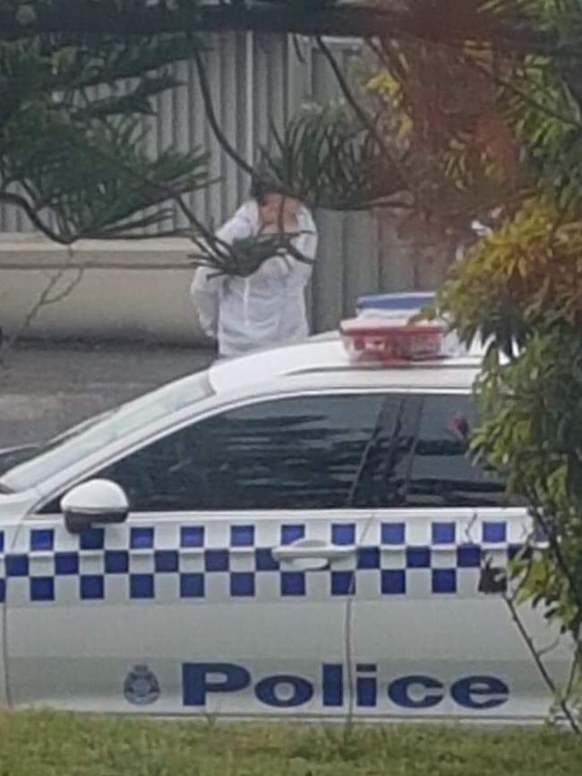 A man being arrested at the Langwarrin home. Picture: Supplied