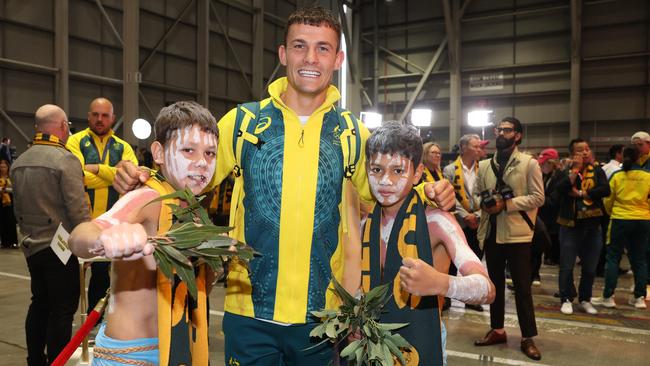 Harry Garside arrived in Sydney on Wednesday. Picture: Rohan Kelly