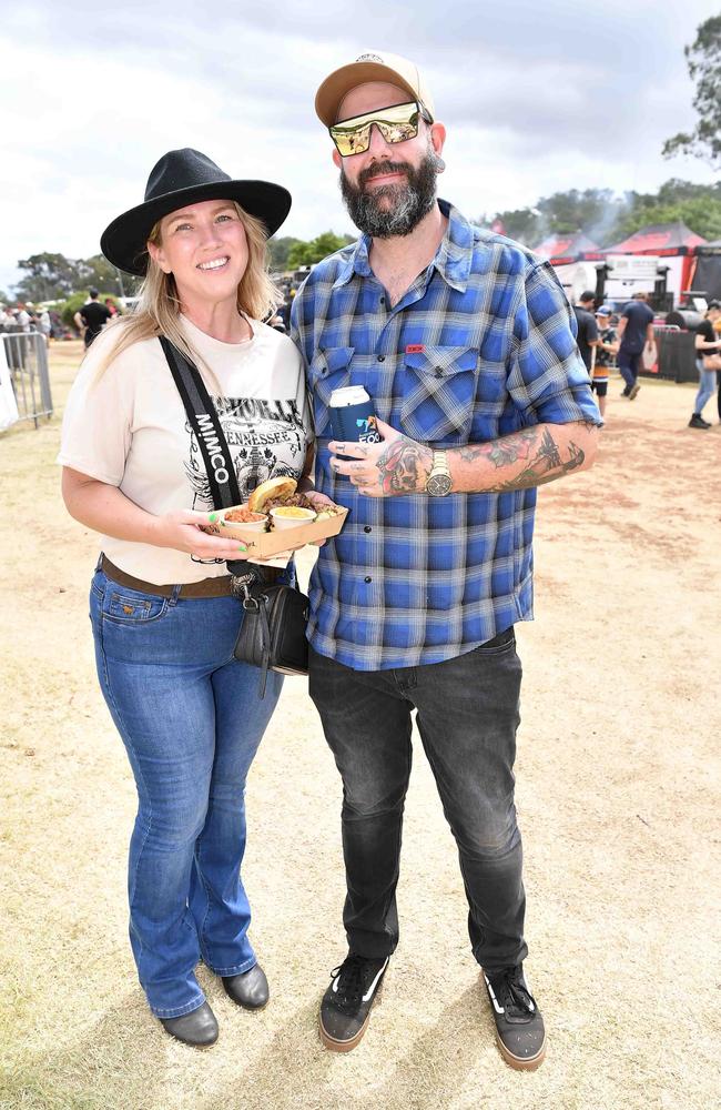 Katherine Air and Mick Quigley at Meatstock, Toowoomba Showgrounds. Picture: Patrick Woods.