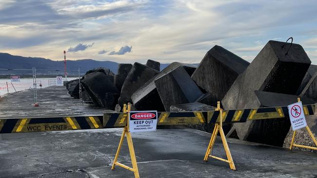 A barrier and a fence were present on Tuesday, the day after the tragedy. Picture: Lisa Wachsmuth