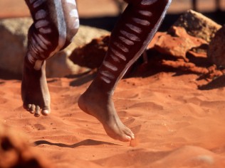 Aboriginal ceremony in Alice springs
