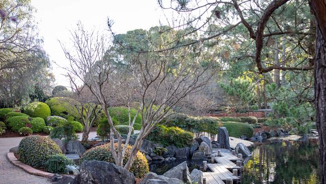 The picturesque Auburn Botanic Gardens opens all year but is busiest in late August and September. Picture: Christian Gilles