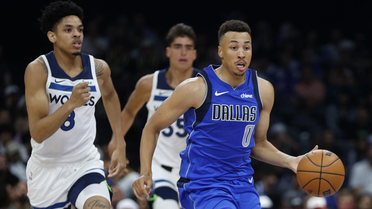 Dante Exum has worked his way back into the NBA, with Dallas, after a stint in Europe. Picture: Getty