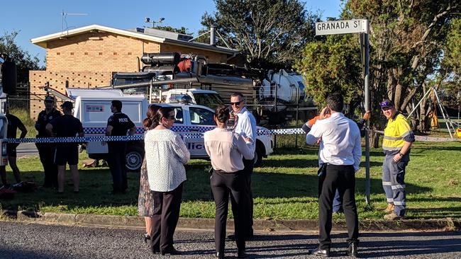 Body found in drain on Brisbane’s bayside. Picture: David Clark