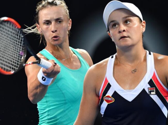 There's some history between Ash Barty and her first-round opponent.