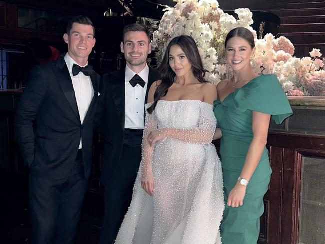 Stephen Coniglio and Rebecca Demlakian with Jaeger O'Meara and Tory Packer