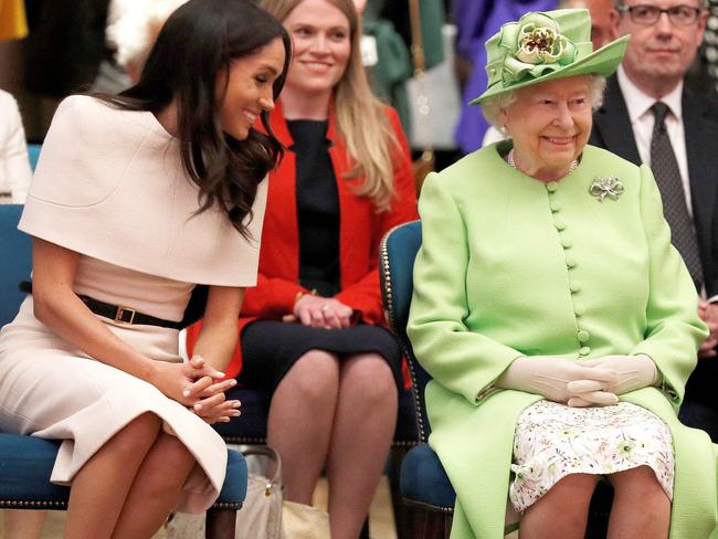 Meghan Markle and the Queen in 2018. Picture: AFP