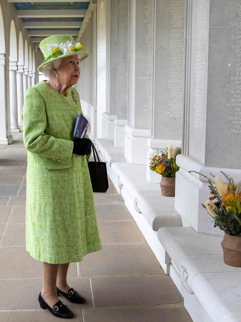 The Queen marked the centenary of the RAAF. Picture: AFP