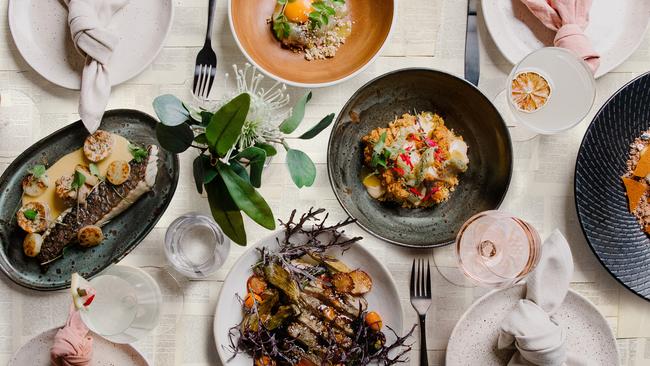 A selection of dishes available at Crystalbrook Vincent's new restaurant, Mews