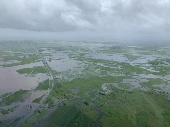 BMA CQ Rescue crew captured this aerial shot on their way to Proserpine on Sunday, February 2, 2025. Picture supplied by BMA CQ Rescue