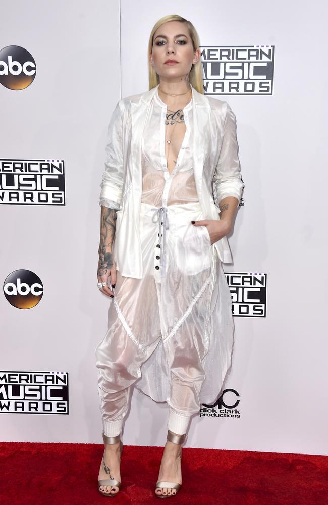 Skylar Grey attends the 2016 American Music Awards at Microsoft Theater on November 20, 2016 in Los Angeles, California. Picture: AP