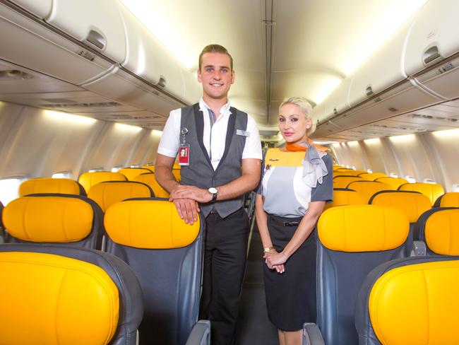 Tigerair crew on board the 737 the airline was using for its Melbourne-Bali route.