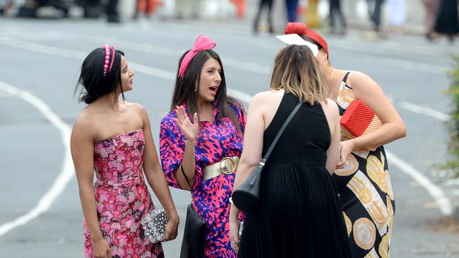 Racegoers have been warned police will leave them behind if they refuse help . Picture: NCA NewsWire / Andrew Henshaw