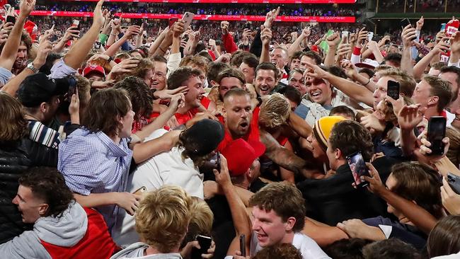 Mick Malthouse has described the efforts to protect Lance Franklin on Friday night as pathetic. Picture: AFL Photos via Getty Images