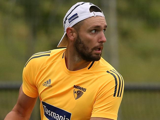 Hawthorn AFL training Jack Gunston & Billy Hartung Picture:Wayne Ludbey