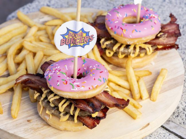 The decadent Doughnut Burger. Picture: Richard Walker