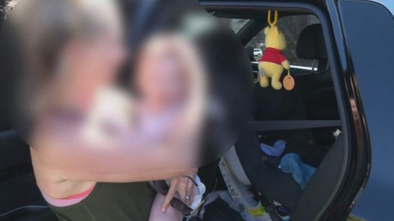 The mother said the ordeal had been ‘the most terrifying experience’ she’d ever had. Picture: 9 News