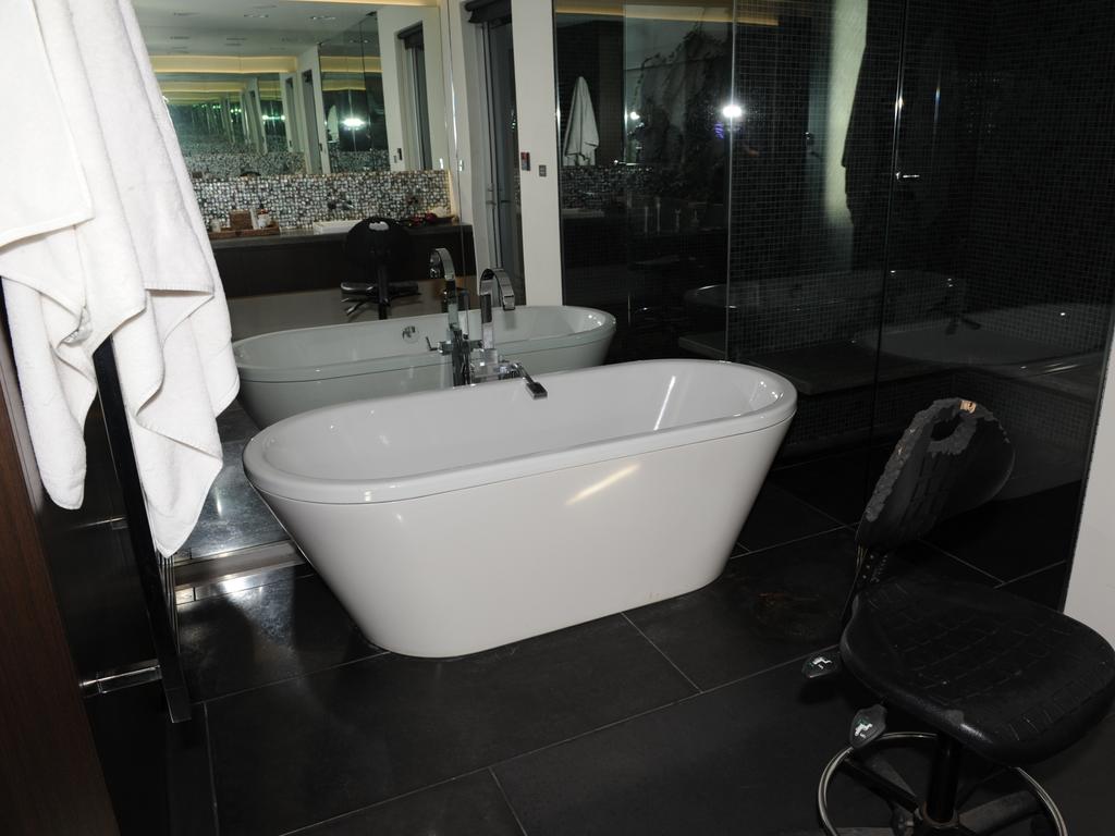 One of the lavish bathrooms.