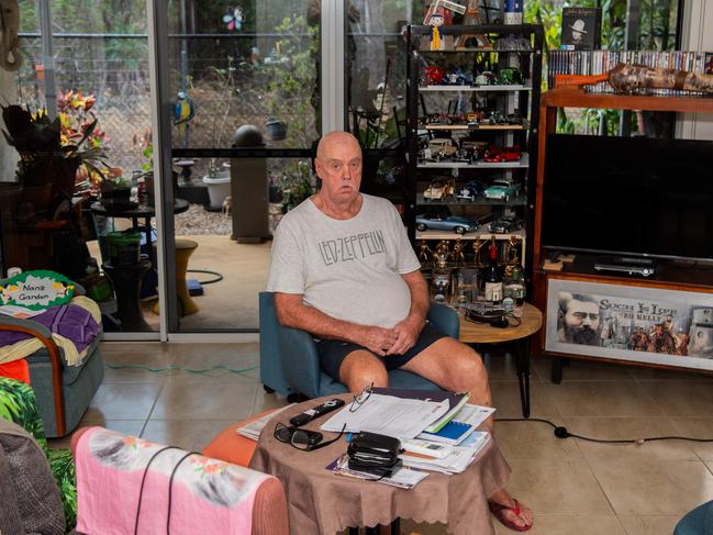 After being handed a shock eviction notice, Darwin residents Kevin and Susan Cooper are holding out slim hope they will be able to stay at the Boulter Rd house they have made a home. Picture: Pema Tamang Pakhrin