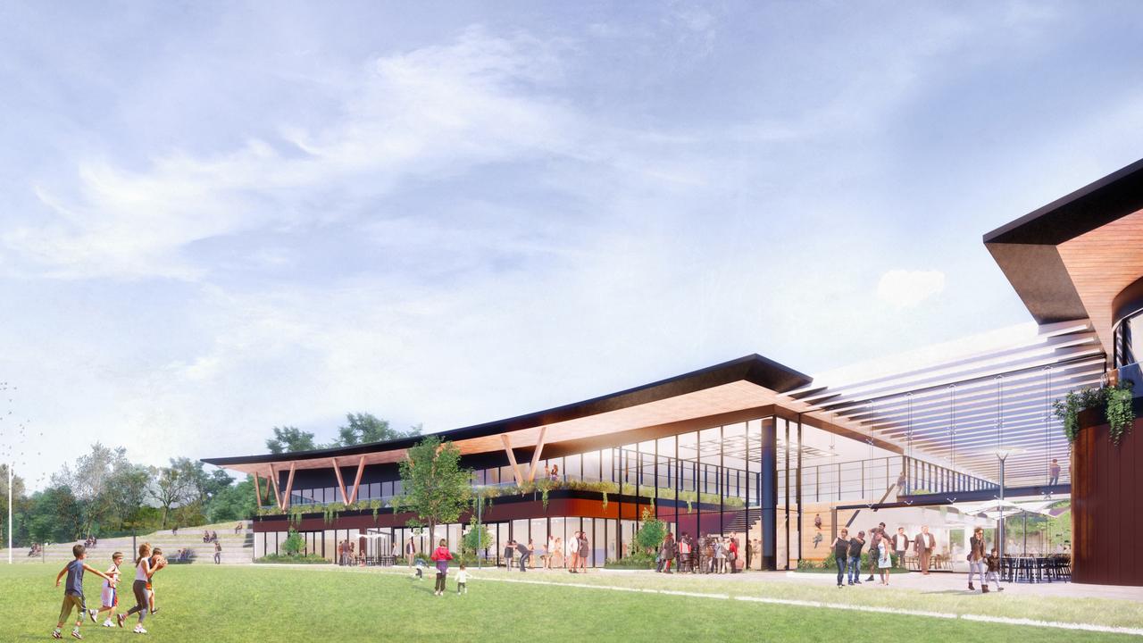 A concept image of the proposed upgrade of the Aquatic Centre in North Adelaide.