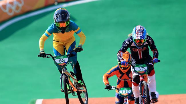 Caroline Buchanan in action in the semi-finals at the Rio Olympics. Picture: Adam Head