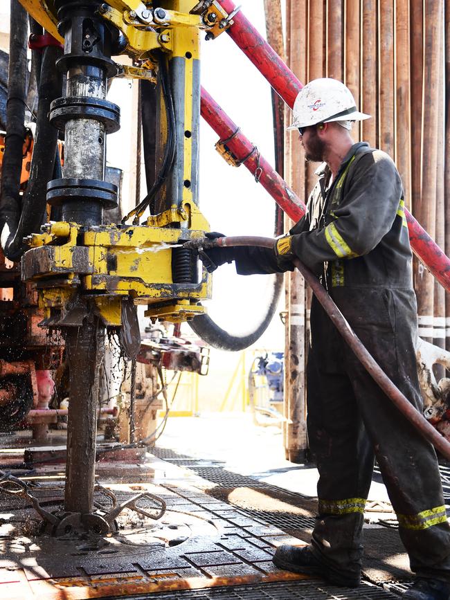 Drilling operations at a Tanumbirini well, pictured in 2014.