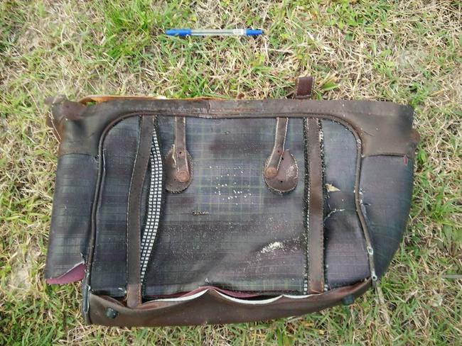 MH370 families have posted photographs of personal items found on the beach of Madagascar in the area where other suspected aircraft debris was found by Blaine Gibson. Picture: Facebook