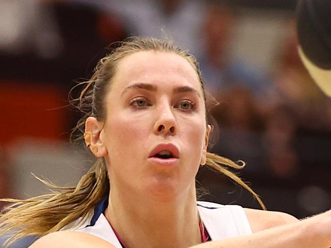 CANBERRA, AUSTRALIA - JANUARY 21: Sara Blicavs of the Flyers in action during the round 11 WNBL match between UC Capitals and Southside Flyers at the National Convention Centre Canberra, on January 21, 2023, in Canberra, Australia. (Photo by Mark Nolan/Getty Images)