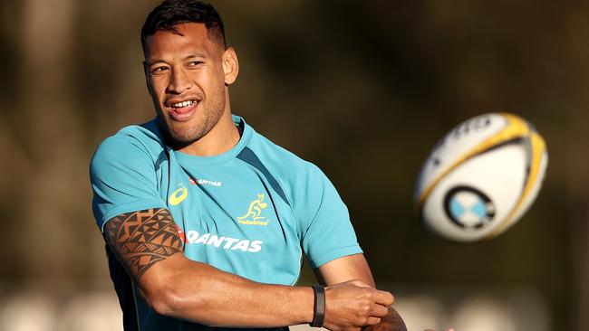 Israel Folau was sacked by Rugby Australia for his tweet. Picture: Mark Kolbe