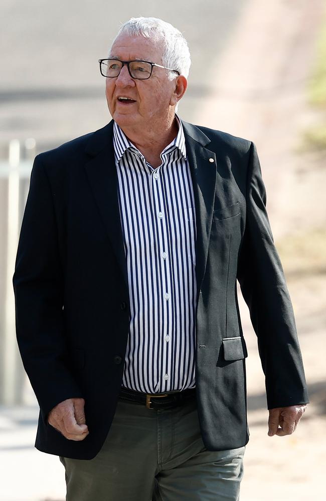 Mike Sheahan arrives. Picture: Getty