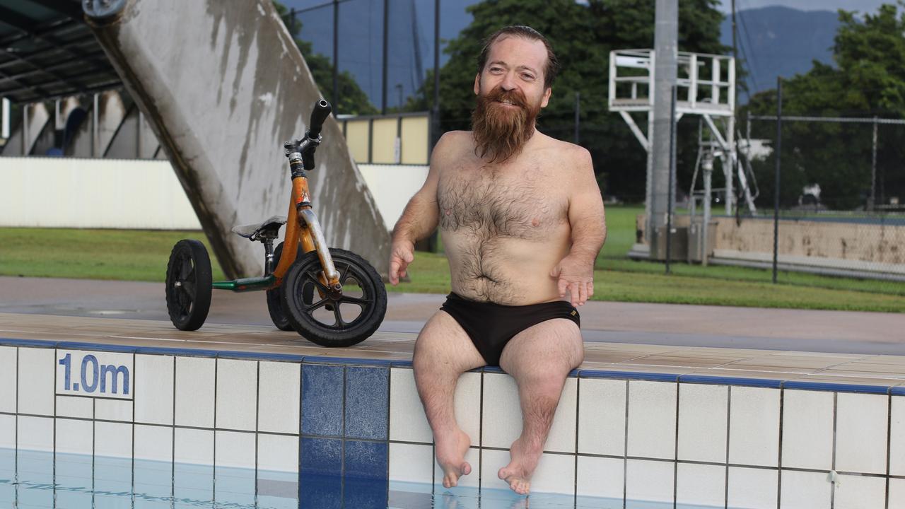 Fresh fruit and protein drinks are fuelling Cairns Paralympian Grant 'Scooter' Patterson's rigorous pool sessions. Patterson typically trains around 20 hours per week while ramping up towards major events.