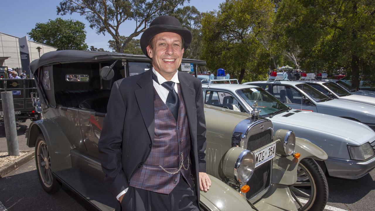 Bay to Birdwood Chairman Michael Neale at the finish. Picture: Brett Hartwig