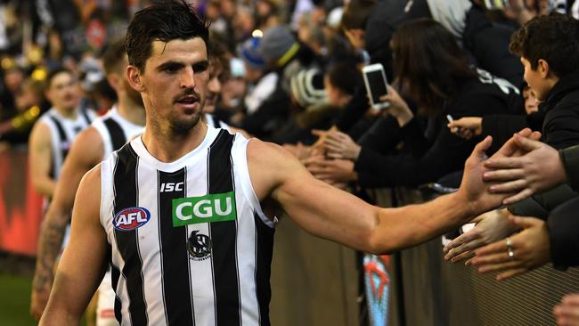 Scott Pendlebury was outstanding against the Bombers. Picture: AAP Images