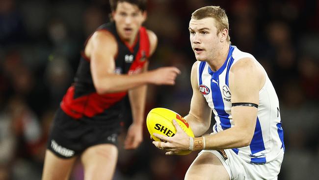 Jason Horne-Francis has been dropped for this weekend’s clash with the Crows. Picture: Daniel Pockett/Getty Images