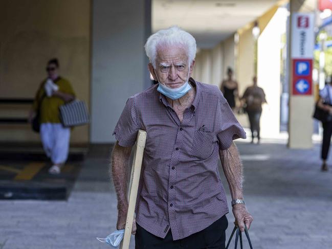 18/2/2022 Ralph Gibbs arrives at the Magistrates court this morning. Pic Colin Murty