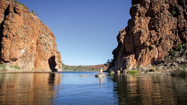 Glen Helen Gorge in the West MacDonnell Ranges, Northern Territory. Picture: Dillon Seitchik-Reardon.