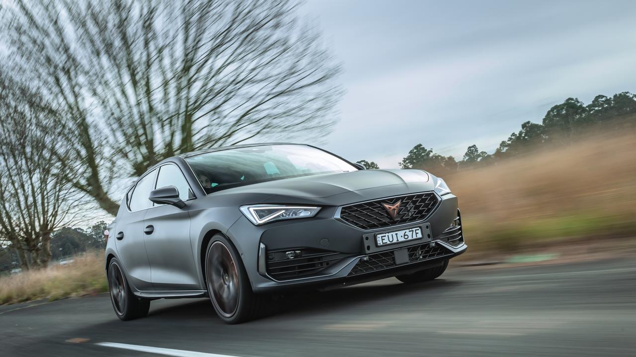 Cupra is part of the giant Volkswagen Group and the Leon VZx shares much of is mechanical elements with the VW Golf R. Taken by Thomas Wielecki.