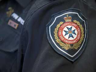 A firefighters uniform shows the Queensland Fire and Emergency Services badge, Wednesday, November 02, 2016. Picture: Kevin Farmer